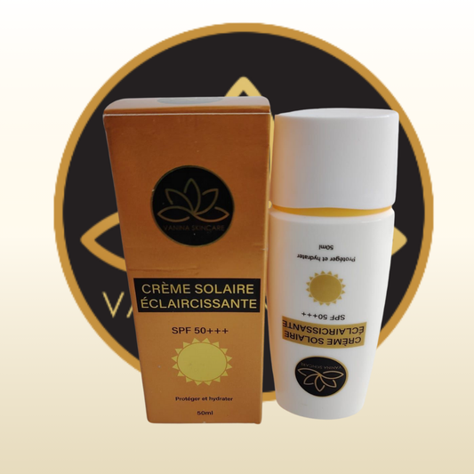 Crème Solaire Éclaircissante SPF 50+++ (Éclat Plus)